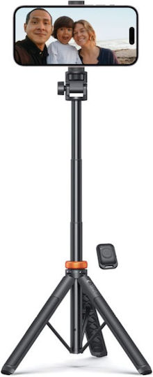 Tech-Protect L08S Selfie Stick Τρίποδο Κινητού Bluetooth Μαύρο