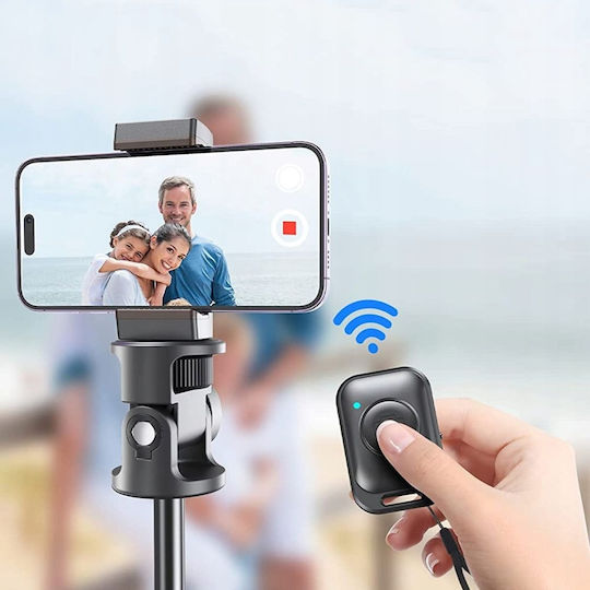 Tech-Protect L08S Selfie Stick Τρίποδο Κινητού Bluetooth Μαύρο