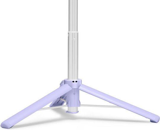 Selfie Stick (Mag Fit) | S571W Τρίποδο Κινητού Bluetooth με Φωτισμό Μωβ AMP07658