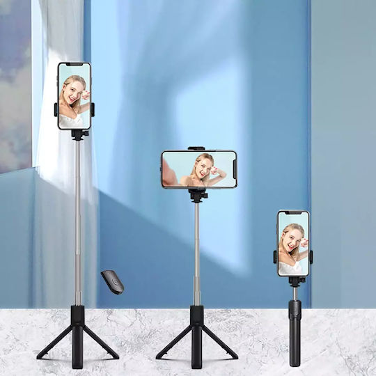 Селфи стик Hurtel Selfie Stick Wry1s телескопичен статив 0.7м телефон черен
