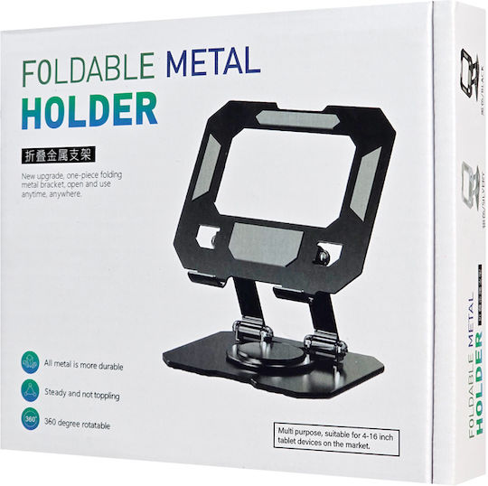 Powertech Pt-1355 Tablet Stand Desktop Until 16" Black