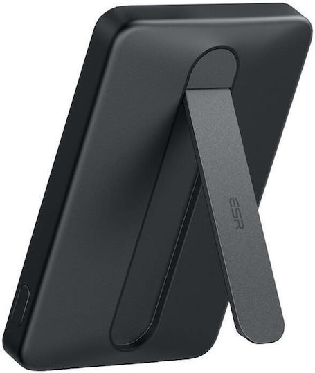 ESR Qi2 MagSlim Kickstand MagSafe Power Bank 5000mAh 15W Μαύρο