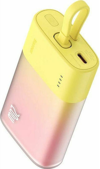 Baseus Popsicle Power Bank 5200mAh 20W cu Port USB-C Galben