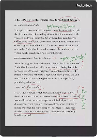 Pocketbook Color Note 10.3" (32GB) with Wacom Stylus Stormy Sea