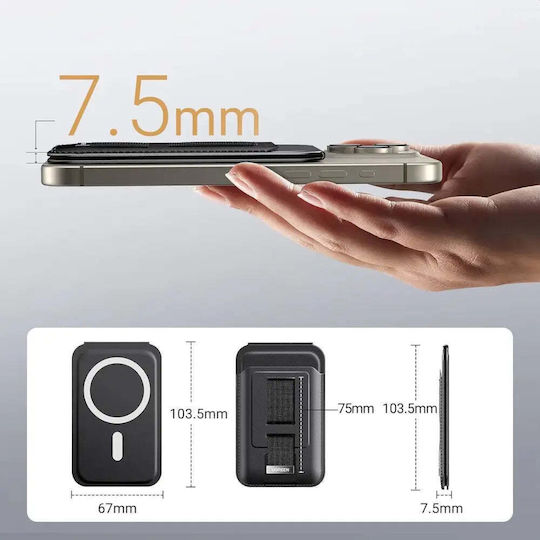 Ugreen MagSafe Θήκη Καρτών σε Μαύρο χρώμα
