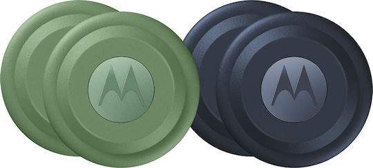 Motorola Moto Tag Nano Google Find My Device Tracker Jade Green, Midnight blue 4pcs
