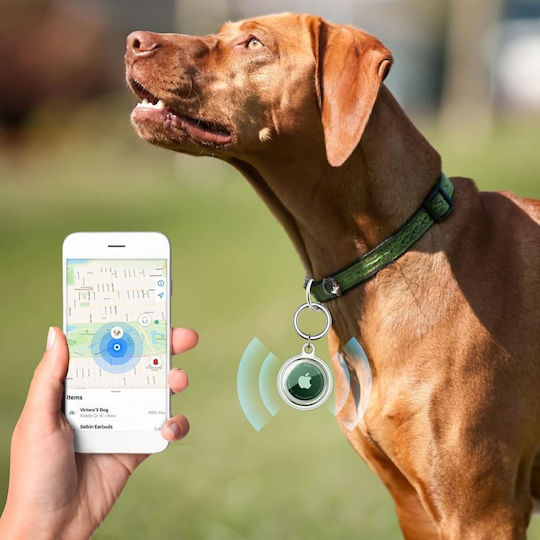 Tech-Protect Icon Θήκη Σιλικόνης για AirTag σε Διάφανο χρώμα 4τμχ