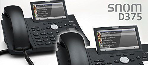 Snom Cu fir Telefon IP Negru