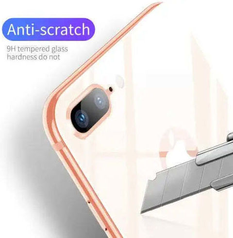 Baseus 4D Arc Glass 0.3mm Back Protection for iPhone 8/7 Plus In Gold Colour