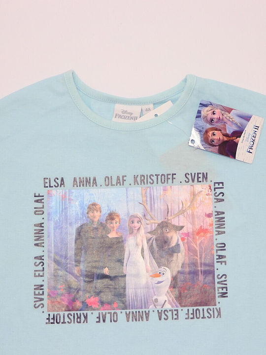 Kids Top Short-sleeved Light Blue Frozen