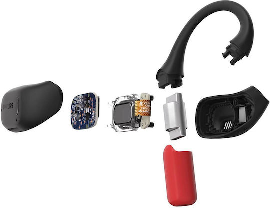 Philips TAA6709 Open Ear Bluetooth Handsfree Ακουστικά με Αντοχή στον Ιδρώτα και Θήκη Φόρτισης Μαύρα