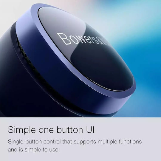 Bowers & Wilkins Pi8 In-ear Bluetooth Handsfree Ακουστικά με Αντοχή στον Ιδρώτα και Θήκη Φόρτισης Midnight Blue