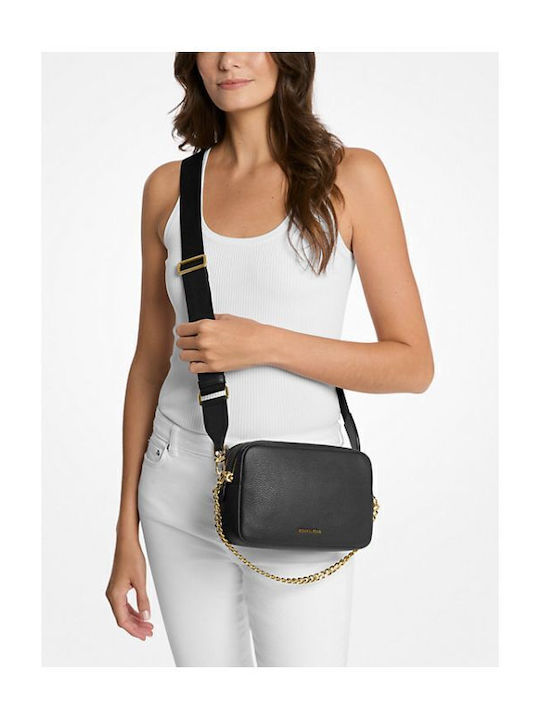 Camera De piele Geantă de damă Crossbody Neagră