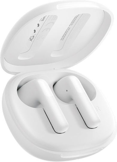 QCY AilyBuds E10 QT35 Bluetooth Handsfree Earphones with Sweat Resistance and Charging Case White