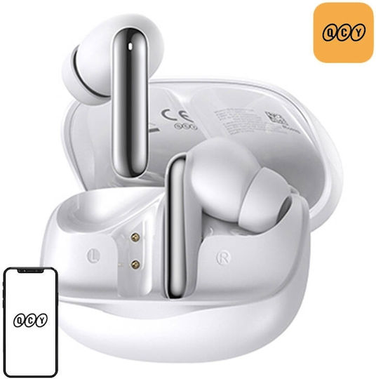 QCY Melobuds N50 Bluetooth Handsfree Earphones with Sweat Resistance and Charging Case White