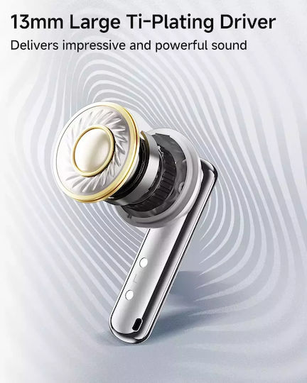 QCY Ailypods Clear In-ear Bluetooth Handsfree Ακουστικά με Θήκη Φόρτισης Μαύρα