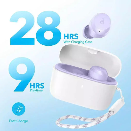 Soundcore by Anker A25i In-ear Bluetooth Handsfree Earphones with Sweat Resistance and Charging Case Purple
