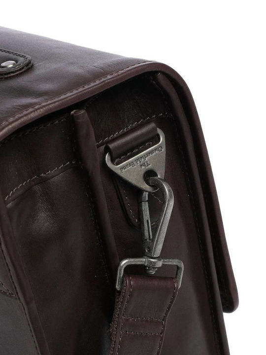 Leder Herrentasche Geldbörse Braun