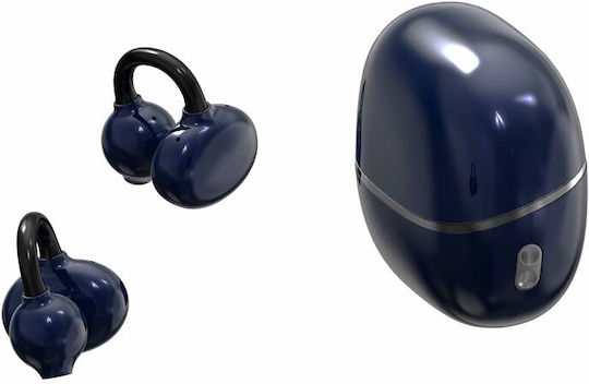 Ldnio T09 Open Ear Bluetooth Handsfree Ακουστικά με Θήκη Φόρτισης Μπλε