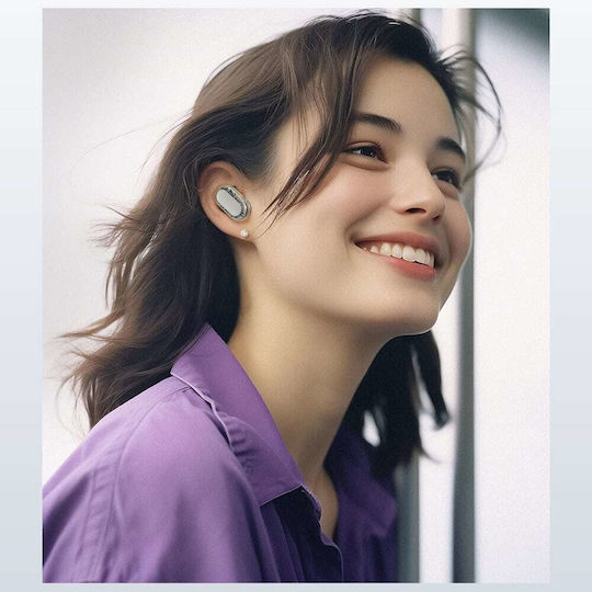 Acefast FA003 Neo Open Ear Bluetooth Handsfree Ακουστικά με Αντοχή στον Ιδρώτα και Θήκη Φόρτισης Λευκά