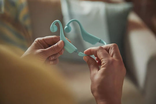 Philips TAK4607 Bone Conduction Bluetooth Handsfree Earphones with Sweat Resistance Green