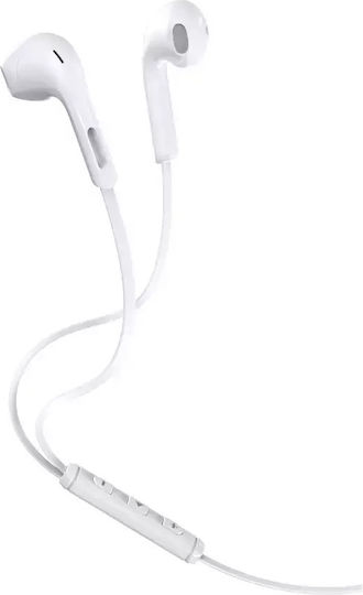 Jes 001021005 In-ear Handsfree Ακουστικά με Βύσμα 3.5mm Λευκό