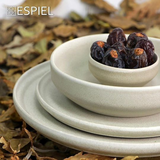 Ντιπάκι Stoneware Στρογγυλό Μπεζ Φ8,5xh3cm Noah Espiel Tap101 00048154
