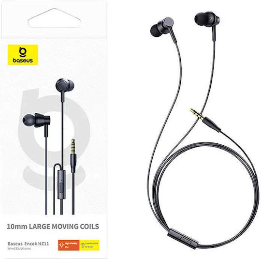 Baseus Encok Freisprecheinrichtung mit Stecker 3.5mm Schwarz