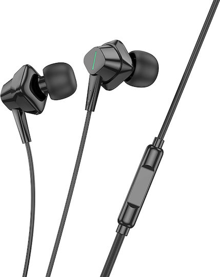 Hoco Wire Earphones Lightning Microphone M113 Black