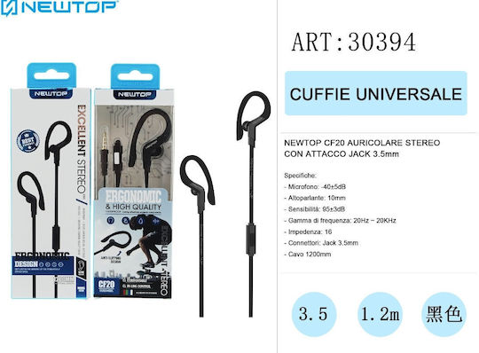 Newtop CF20 Handsfree with 3.5mm Connector Black