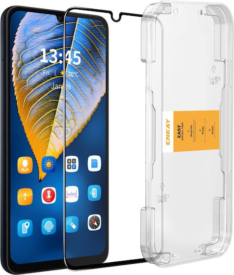 Panzerglas Vollabdeckung Displayschutz für Samsung Galaxy A16 5G Schwarz