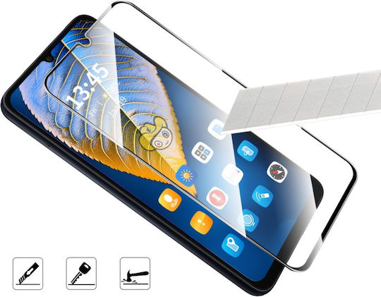 Panzerglas Vollabdeckung Displayschutz für Samsung Galaxy A16 5G Schwarz