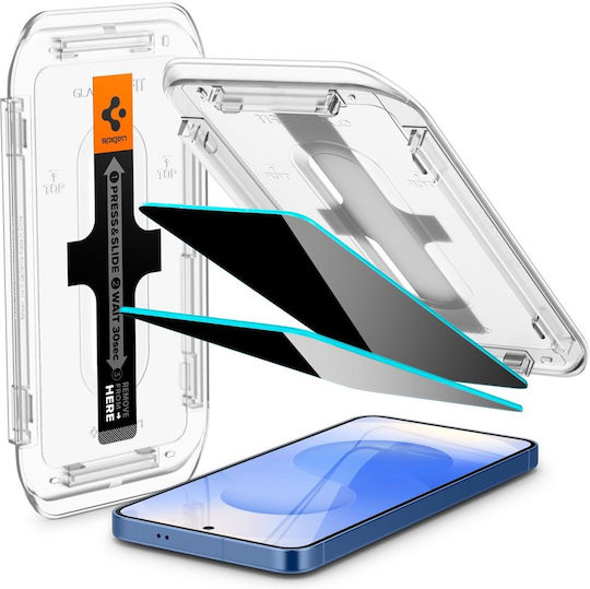 Spigen GLAS.tR EZ Fit Privacy Tempered Glass Μαύρο (Galaxy S25)