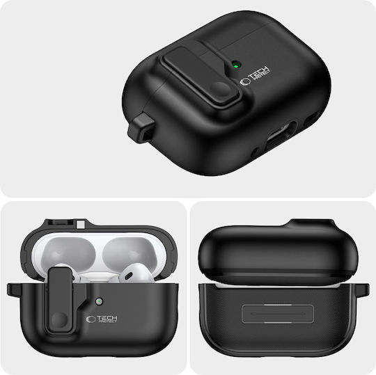 Tech-protect Slim Hook Apple Airpods Pro 1 2 Black