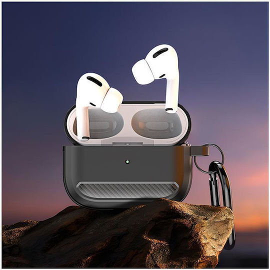Dux Ducis Case Silicone with Hook in Gray color for Apple AirPods Pro 2