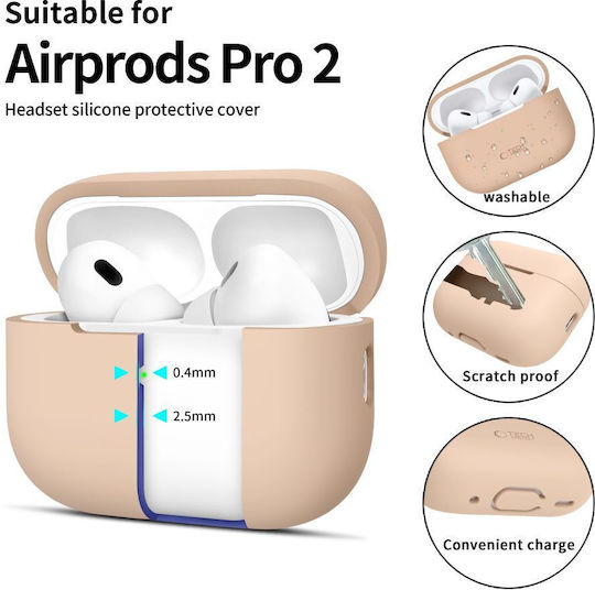 Tech-Protect Silicone Θήκη Σιλικόνης Caffe Latte για Apple AirPods Pro 2