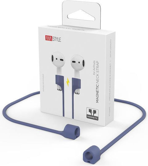 AHAstyle Μagnetic Anti-Lost Strap σε Μπλε χρώμα για Apple AirPods