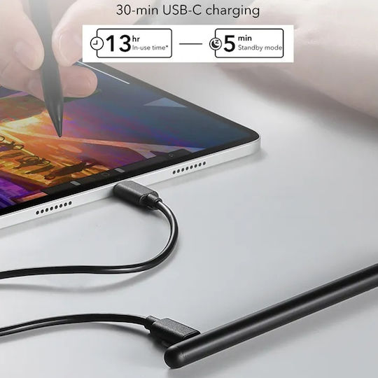 ESR Stylus Pen Digital with Palm Rejection for iPad in Black color