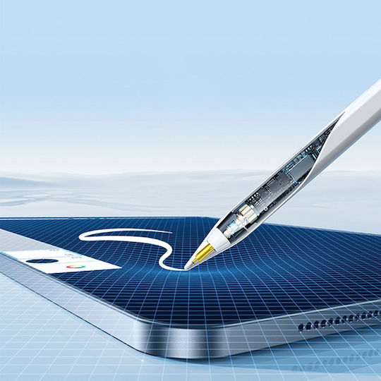 Techsuit AC20-Pro Стилус Пен с Palm Rejection за iPad в Бял цвят