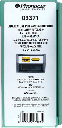 Phonocar Πρόσοψη 2 Din για Citroen Jumper Fiat Ducato Peugeot Boxer