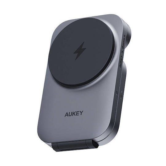 Aukey Ασύρματος Φορτιστής Qi2 15W Power Delivery Μαύρος (MagFusion Z)