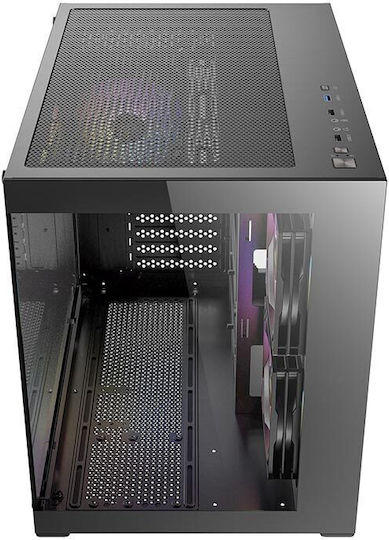 Antec CX600M ARGB Gaming Mini Tower Κουτί Υπολογιστή με Πλαϊνό Παράθυρο Μαύρο