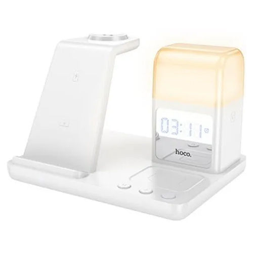 Hoco Încărcător Wireless (Qi Pad) 15W Albς (CQ9 Crown)