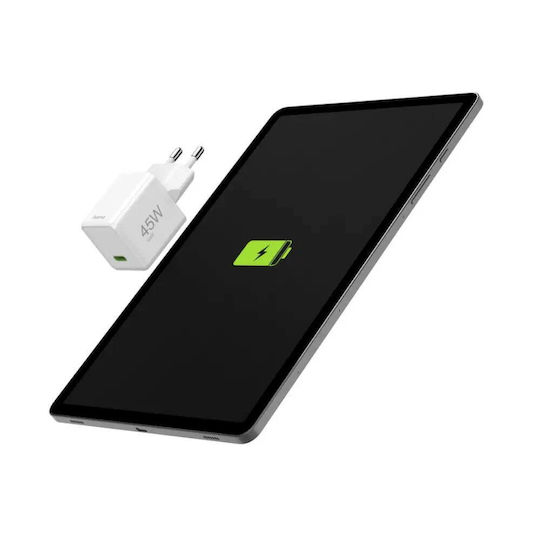 HAMA Wireless Charger with USB-C Port 45W Power Delivery White