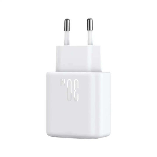 Joyroom Charger with USB-C Port and Cable USB-C - USB-C 30W Power Delivery Whites (JR-TCF24)
