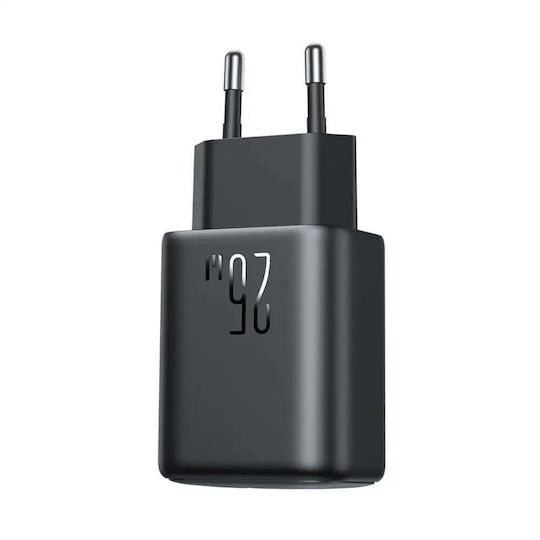 Joyroom Charger Without Cable with USB-C Port 25W Power Delivery Blacks (JR-TCF23)