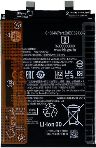 Xiaomi Μπαταρία Αντικατάστασης 4900mAh για Xiaomi Redmi Note 12 Pro, X4 Pro 5G, Note 11 Pro 5G