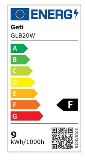 Geti Smart Λάμπα LED 9W για Ντουί E27 και Σχήμα A60 Θερμό Λευκό