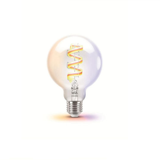 WiZ Smart Λάμπα LED 6.3W για Ντουί E27 και Σχήμα G95 RGB 470lm