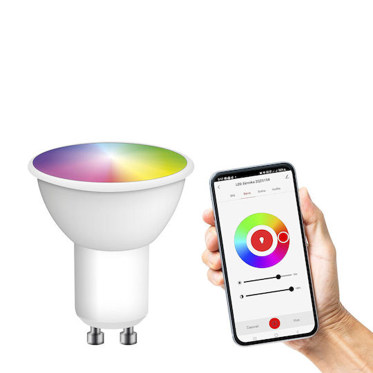 Emos Smart LED Bulb 4.8W for Socket GU10 and Shape MR16 RGB 400lm Dimmable